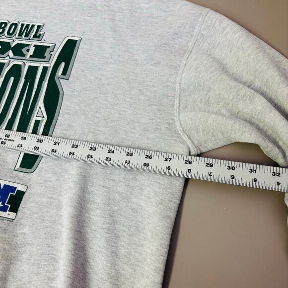 Vintage Green Back Packers Sweatshirt XXL Men’s Nutmeg Crew Neck Super Bowl 1997 - Picture 9 of 9